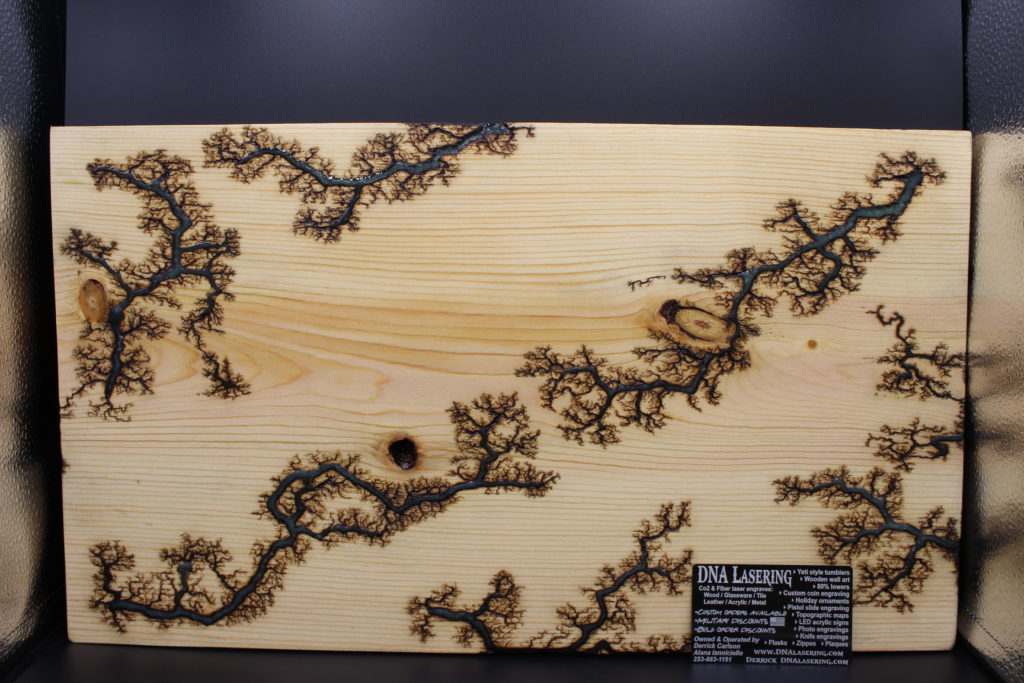 Lichtenberg Fractal Wood Burning