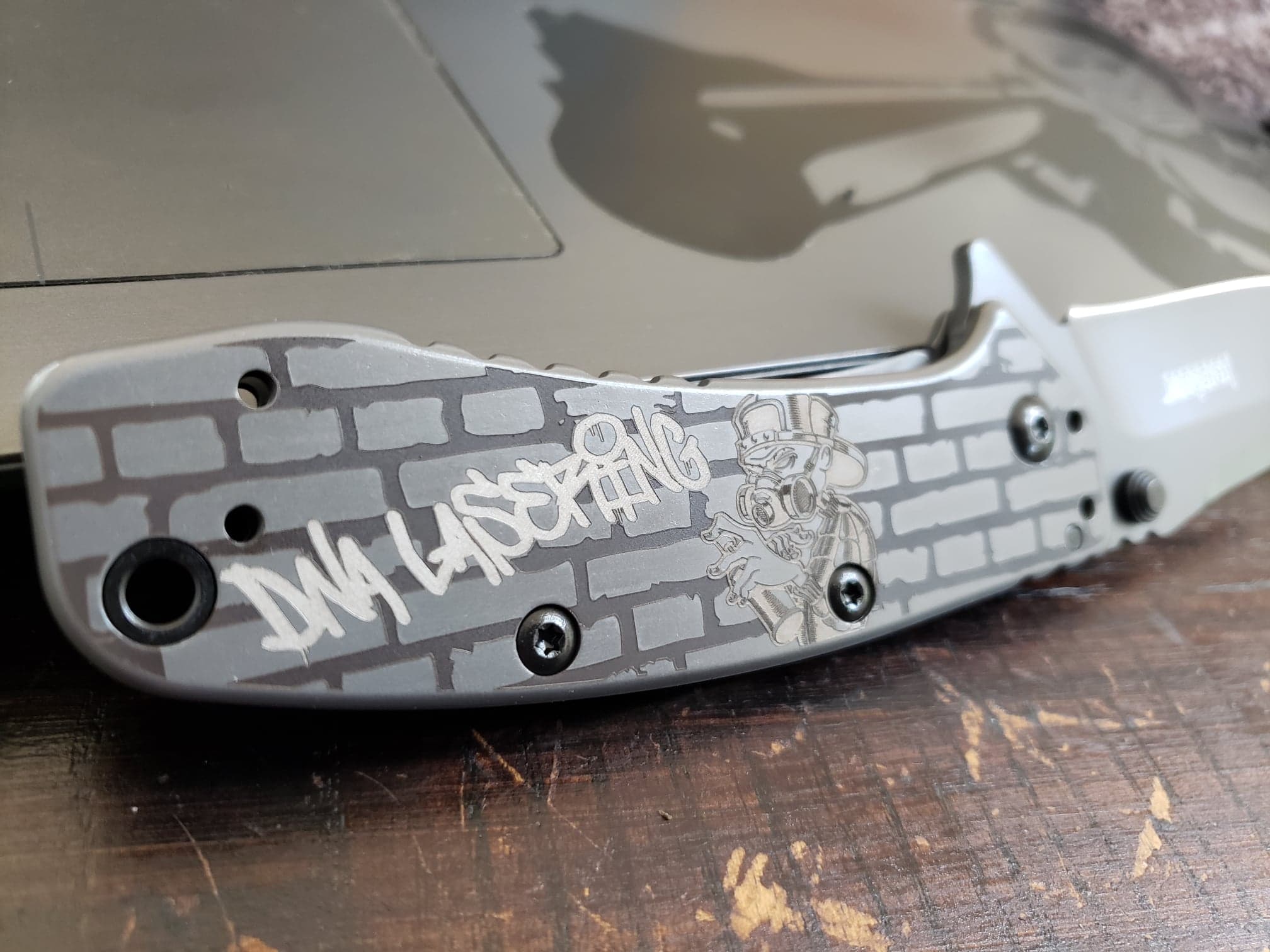 Laser Engraved Knife