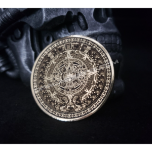 Aztec Calendar - Brass Coin