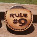 Rule #9 - Tree of Life - Deep Laser Engraved Brass Coin - Polished and Aged Finish - Image 4