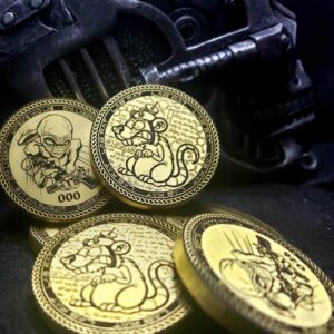 Lab Rat - Watsons Mad Lab Group Coin - Brass