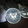 WU-TANG - Laser Engraved Brass Coin - Polished and Aged