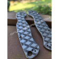 Spyderco PM2 - 3D Cubes - Q*Bert - Deep Engraved Titanium Knife Scales - Paramilitary 2 - EDC Gear - Knife & Hardware Optional - Image 4