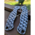 Spyderco PM2 - 3D Cubes - Q*Bert - Deep Engraved Titanium Knife Scales - Paramilitary 2 - EDC Gear - Knife & Hardware Optional