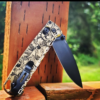 Benchmade Bugout - Detailed Leaf Scroll - Deep Laser Engraved Brass Knife Scales - EDC Gear *Scales Only*