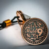 Gibbs Rule #9 - Michael Brunk Collab - Laser Engraved Brass or Copper Coin - Polished and Aged Finish