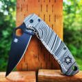 Spyderco PM2 - Beskar Ingot - Deep Laser Engraved -  PM2 Titanium Knife Scales - EDC Gear - Knife & Hardware Optional - Image 2