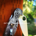 Spyderco PM2 - Japanese Warrior - Samurai - Fiber Laser Deep Engraved - PM2 Titanium Knife Scales - EDC Gear - Knife & Hardware Optional - Image 6
