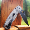 Spyderco PM2 - Japanese Warrior - Samurai - Fiber Laser Deep Engraved - PM2 Titanium Knife Scales - EDC Gear - Knife & Hardware Optional - Image 5