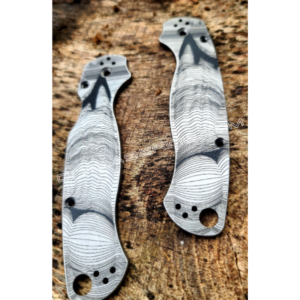 Spyderco PM2 - Striptease - Line Art - Fiber Laser Deep Engraved - PM2 Titanium Knife Scales - EDC Gear - Knife & Hardware Optional
