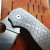 Spyderco PM3 - Seigaiha Pattern - Laser Engraved Titanium Knife Scales - Paramilitary 3 EDC - Hardware Kit & Knife Install Options