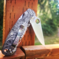 Spyderco PM2 TI - Kraken VS Pirate Ship Design - Fiber Laser Deep Engraved - PM2 Titanium Knife Scales - EDC Gear - Knife & Hardware Optional - Image 6