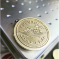 Corvette - Chevrolet - Laser Engraved Brass Coin - Hand Polished Finish