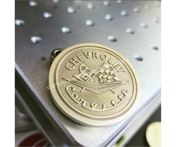 Corvette - Chevrolet - Laser Engraved Brass Coin - Hand Polished Finish