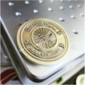 Corvette - Chevrolet - Laser Engraved Brass Coin - Hand Polished Finish - Image 2
