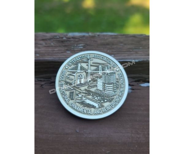 Ironworker - Custom - Laser Engraved Brass Coin - Hand Polished Finish