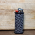 Diamond Plate - Double Sided - Fiber Laser Engraved - Matte Black BIC Lighter Case - Image 3