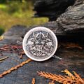 Viking - Odin - Norse God - Deep Laser Engraved Copper Coin - Polished and Aged Finish - Image 3