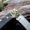 Buck 110 - Leaf Scroll - NEW Relief Engraving - Fiber Laser Deep Engraved - EDC Knife - NIB