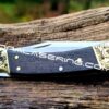 Buck 110 - Leaf Scroll - NEW Relief Engraving - Fiber Laser Deep Engraved - EDC Knife - NIB