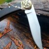 Buck 110 - Leaf Scroll - NEW Relief Engraving - Fiber Laser Deep Engraved - EDC Knife - NIB