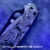 Spyderco PM2 - Plague Doctor - Engraved PM2 Titanium Knife Scales - Paramilitary 2 - EDC Gear - Knife & Hardware Optional
