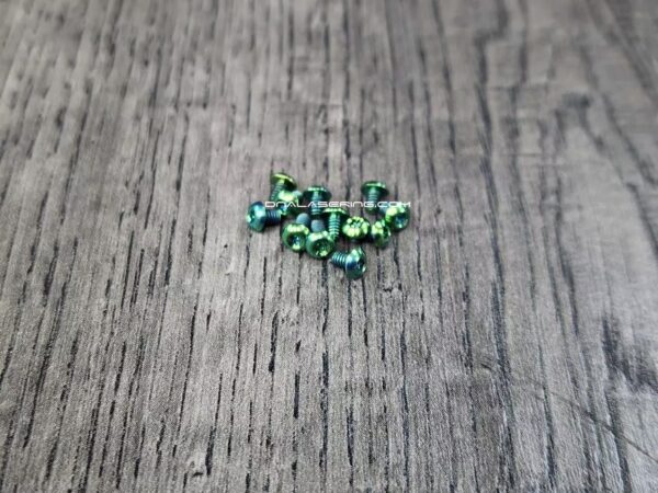 Benchmade Titanium Screw Set - Bugout 535 - Mini Bugout 533 - Anodized Titanium Screws - 6 Ano Colors - Flytanium Gear