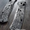 Benchmade Bugout - Japanese Warrior - Samurai Skulls - Deep Laser Engraved Titanium Scales - EDC Gear *Scales Only*