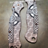 Spyderco PM2 - Celtic Cross - Deep Laser Engraved Copper Knife Scales - EDC Gear - Hardware & Knife Install Options