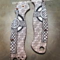 Spyderco PM2 - Celtic Cross - Deep Laser Engraved Copper Knife Scales - EDC Gear - Hardware & Knife Install Options