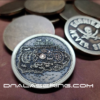 Goonies Doubloon - Deep Laser Engraved Brass Coin - Polished and Aged Finish