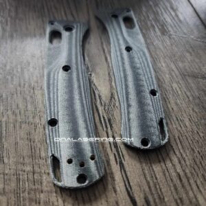 MINI Bugout Crossfade Scales - Black Linen Micarta - Flytanium Gear