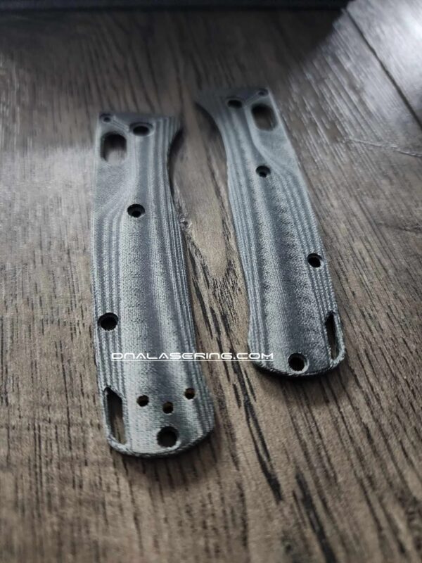 MINI Bugout Crossfade Scales - Black Linen Micarta - Flytanium Gear