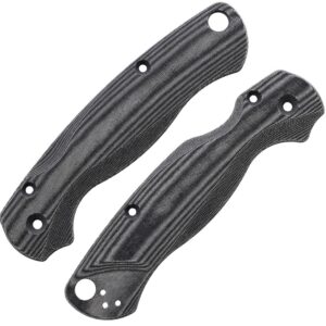 Spyderco PM2 Lotus Scales - Black Linen Micarta - Flytanium Gear