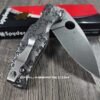 Spyderco Shaman - Skulls Pattern - Relief Laser Engraved - Titanium scales - Complete Knife - LynchNW Clip - Phosphor Washers