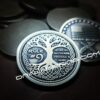 Rule #9 - Tree of Life - Deep Laser Engraved Brass Coin - Polished and Aged Finish