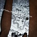 Benchmade Bugout - Treasure Map - Pirates - Deep Laser Engraved Titanium Scales - EDC Gear *Scales Only* - Image 4