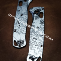 Benchmade Bugout - Treasure Map - Pirates - Deep Laser Engraved Titanium Scales - EDC Gear *Scales Only*