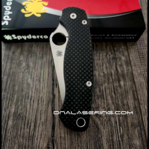 Spyderco PM2 - Carbon Fiber Scales - Black Basket Weave - Flytanium Gear
