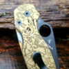 Spyderco PM2 - Treasure Map - Pirates - Engraved PM2 Brass Knife Scales - Paramilitary 2 - EDC Gear - Knife Install Optional