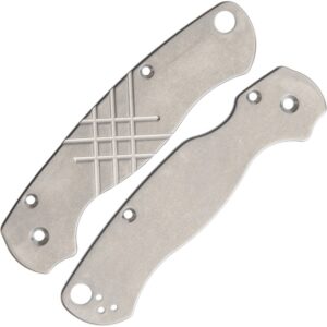 Spyderco PM2 - Groove Titanium Scales - Flytanium Gear