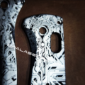 Benchmade Bugout - Cybertech - Circuit Board - Deep Laser Engraved Titanium Scales - EDC Gear *Scales Only* - Image 3