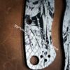 Spyderco PM2 - Predator - Fiber Laser Deep Engraved - Titanium Knife Scales - EDC Gear *Optional Knife Install*