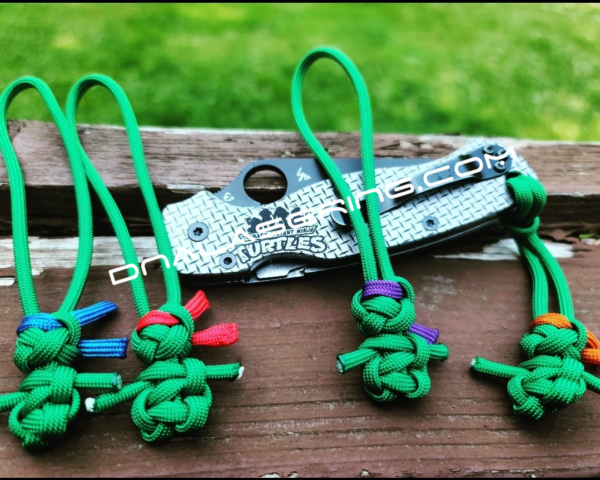 Spyderco PM2 - Teenage Mutant Ninja Turtles - Deep Engraved Titanium Knife Scales - Paramilitary 2 - EDC Gear - Knife, Lanyard, & Hardware Optional