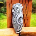 CRKT - Squid Framelock - Kraken with Waves - Deep Laser Engraved - Stainless Steel - Lucas Burnley - EDC Knife - Image 3