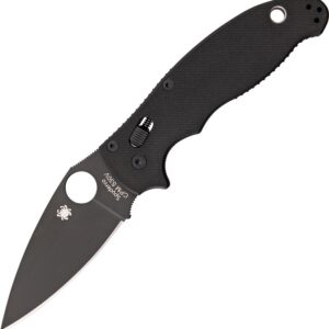 Spyderco Manix 2 - Black Blade - Black G10 - EDC Knife - NIB
