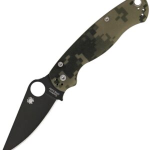 Spyderco PM2 Comp Lock - Black Blade - CPM S45VN - Camo G10 - EDC Knife - NIB