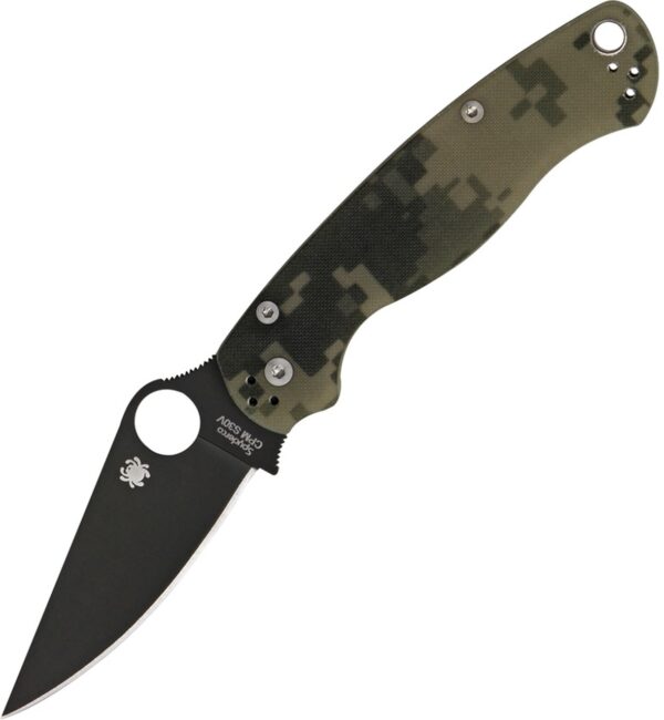 Spyderco PM2 Comp Lock - Black Blade - CPM S45VN - Camo G10 - EDC Knife - NIB