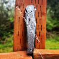 Ruike P108 - Japanese Warrior - Samurai Skulls - Fiber Laser Deep Engraved - EDC Knife - NIB - Image 3