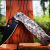 Spyderco PM2 Brass - Skulls - Aged Finish - Deep Engraved Brass Knife Scales - Paramilitary 2 - EDC Gear - Knife & Hardware Optional